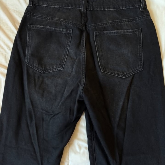 GARAGE Denim 90's Straight Style Black Jeans - Picture 4 of 5